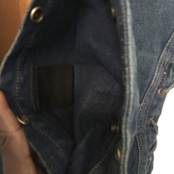 Milwaukee Jean Women's Side Lace 4 Snap Front Denim Vest‎ Size XL - Picture 8 of 8